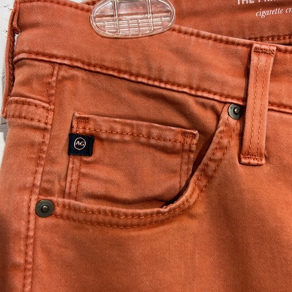 Ag Adriano Goldschmied salmon skinny jeans. Prima cigarette crop. - Picture 4 of 10
